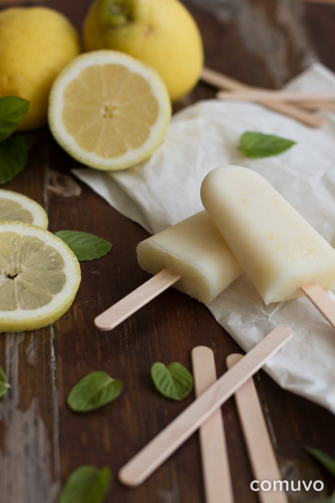 Selbst gemachtes Zitronen Buttermilch Eis | comuvo Blog